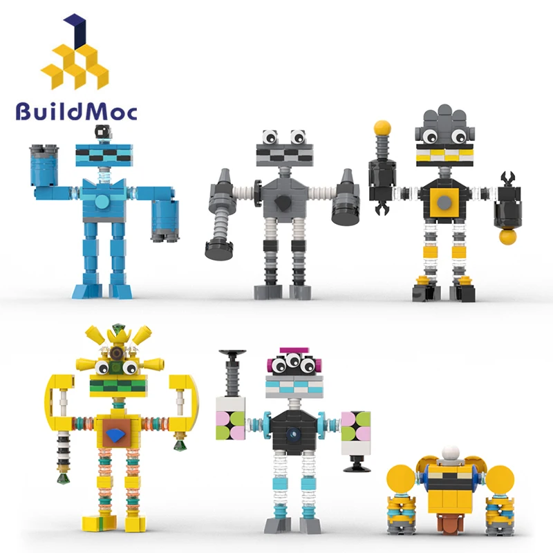 

BuildMoc, Мои Поющие Монстры, Wubbox робот, набор строительных блоков, милые игровые ролевые блоки, игрушки для детей, фанаты на день рождения, Рождество, подарок для детей