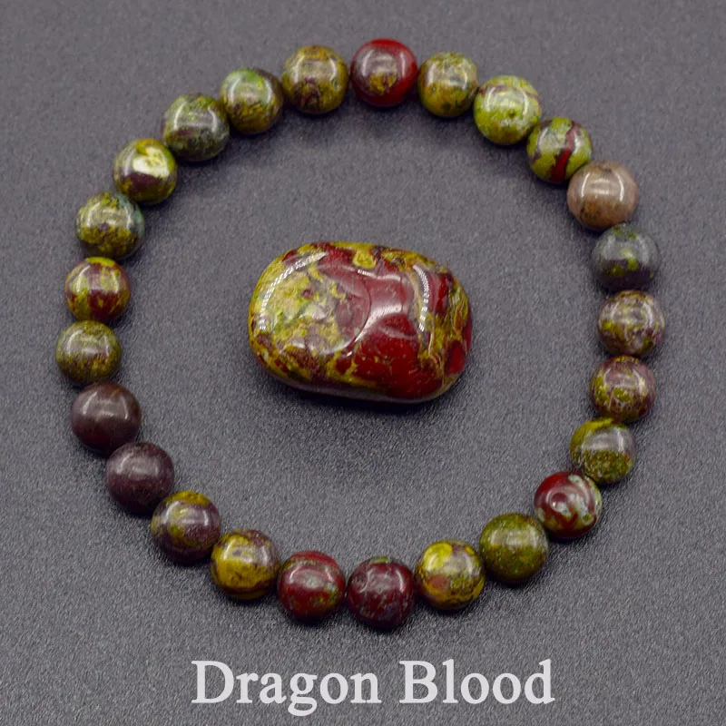 Natural Stone Bead Bracelets Dragon Blood
