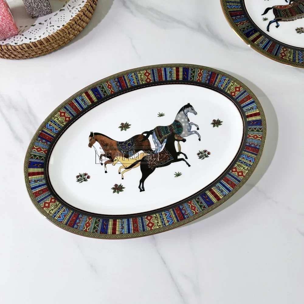 Ceramic Large Oval Fish Tail Plate Restaurant Main Dish Large Plate Snacks Seafood Barbecue Salsa Bowl Kitchen Tableware
Ceramic Large Oval Fish Tail Plate Restaurant Main Dish Large Plate Snacks Seafood Barbecue Salsa Bowl Kitchen Tableware