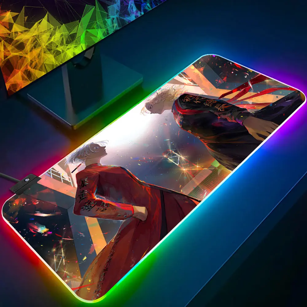 Tokyo Revengers RGB Pc Gamer Keyboard Mouse Pad Mousepad LED Glowing Mouse Mats Rubber Gaming Computer Mausepad
Tokyo Revengers RGB Pc Gamer Keyboard Mouse Pad Mousepad LED Glowing Mouse Mats Rubber Gaming Computer Mausepad