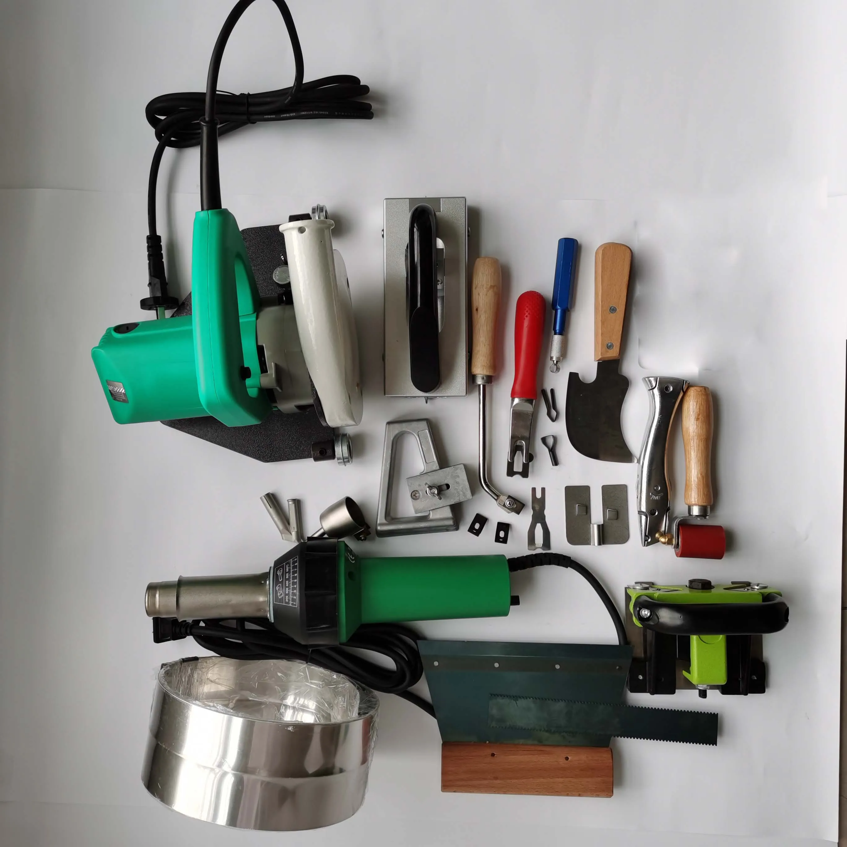 Plastic Vinyl Flooring Hot Air Welding Kits With Electric Groover,Heat Gun,Carpet Trimming Skiving Knife Moon Knife-in stock
Plastic Vinyl Flooring Hot Air Welding Kits With Electric Groover,Heat Gun,Carpet Trimming Skiving Knife Moon Knife-in stock