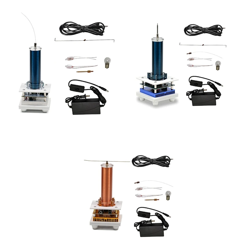 

Music Tesla Coil Arc Plasma Loudspeaker Wireless Transmission Experiment Desktop Toy Model, US Plug