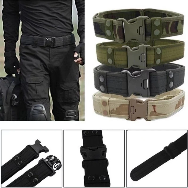 Canvas Tactical Waistband 5cm Wide CP Buckle Men's Frog Suit Military Training Camo Belt Quick Buckle Adjustment Training
Canvas Tactical Waistband 5cm Wide CP Buckle Men's Frog Suit Military Training Camo Belt Quick Buckle Adjustment Training