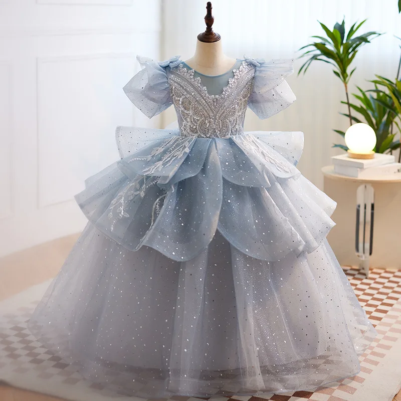 2024 Elegant Hostess Long Dress for Junior Girls Teens Suquins Layered Maxi Ball Gown Children Luxurious Evening Party Dresses
2024 Elegant Hostess Long Dress for Junior Girls Teens Suquins Layered Maxi Ball Gown Children Luxurious Evening Party Dresses