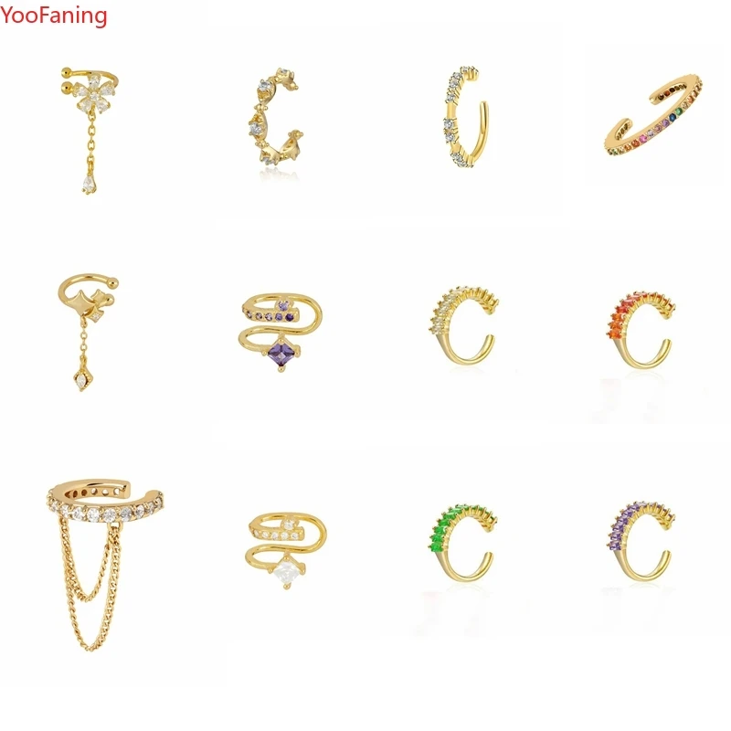 YooFaning Women's Plated 24K Gold/925 Sterling Silver Zircon Tassel Fashion No Piercing Hoop Ear Clip Party Wedding Jewelry Gift
YooFaning Women's Plated 24K Gold/925 Sterling Silver Zircon Tassel Fashion No Piercing Hoop Ear Clip Party Wedding Jewelry Gift