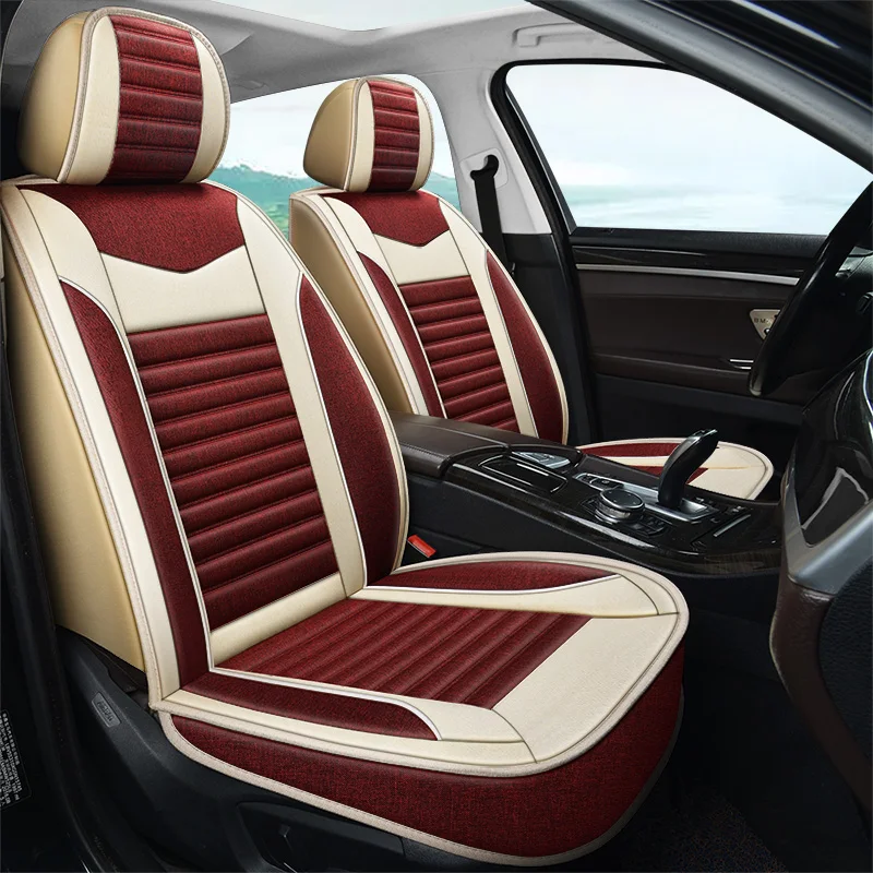 

BHUAN Car Seat Cover Linen fiber For Alfa Romeo Stelvio Giulia Car Styling Automotive Accessories Auto Interior