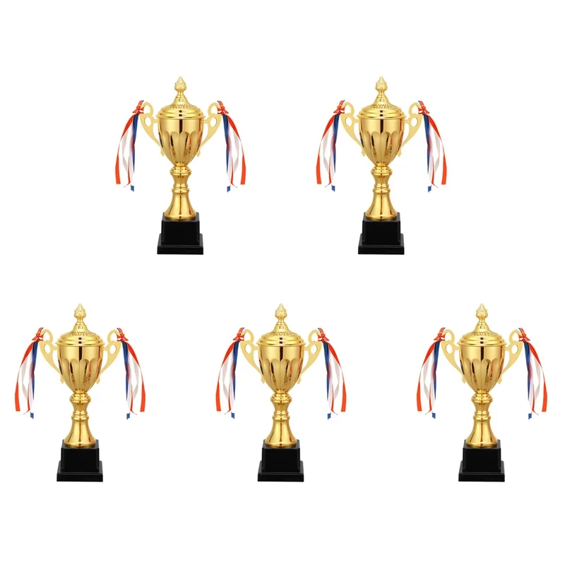 

ABGZ-5X 11 Inch Gold Trophy Cup For Sports Meeting Competitions Soccer Winner Team Awards And Competition Parties Favors