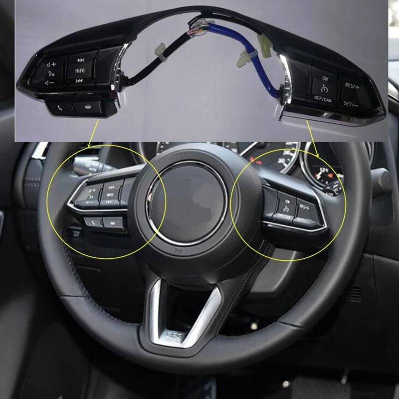 

Steering Wheel Switch Audio Volume Bluetooth Cruise Control Switch Button For Mazda 3 6 Axela Atenza Cx5 Cx-4 Cx-5