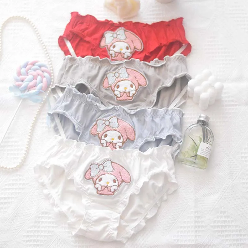 Sanrioes Student Mid Waist Comfortable Briefs Anime Cartoon My Melody Underpants Kawaii Girls Jk Lace Underwear Cotton Clothing
Sanrioes Student Mid Waist Comfortable Briefs Anime Cartoon My Melody Underpants Kawaii Girls Jk Lace Underwear Cotton Clothing