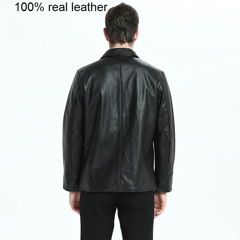 Long Men 100% Natural Cowhide Men's Genuine Leather Jacket Man Autumn Winter Coat Male Skin Clothing M201
Long Men 100% Natural Cowhide Men's Genuine Leather Jacket Man Autumn Winter Coat Male Skin Clothing M201