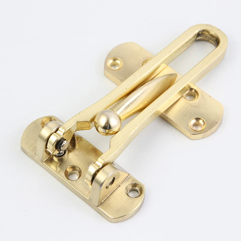 

Hotel and Home Security Door Locks，Home Reinforcement Lock for Swing-In Doors，Solid Aluminum Alloy Chrome Finish,