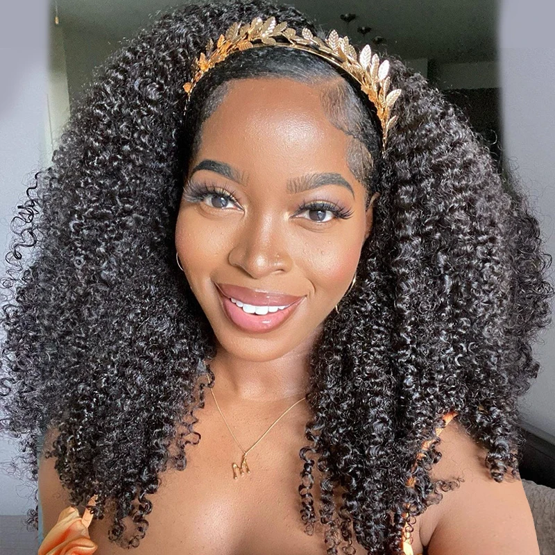Headband Wig Human Hair Afro Kinky Curly Wigs Bob Wig Bouncy Jerry Curl Human Hair Wigs For Women Full Machine Wig 200 Density
Headband Wig Human Hair Afro Kinky Curly Wigs Bob Wig Bouncy Jerry Curl Human Hair Wigs For Women Full Machine Wig 200 Density