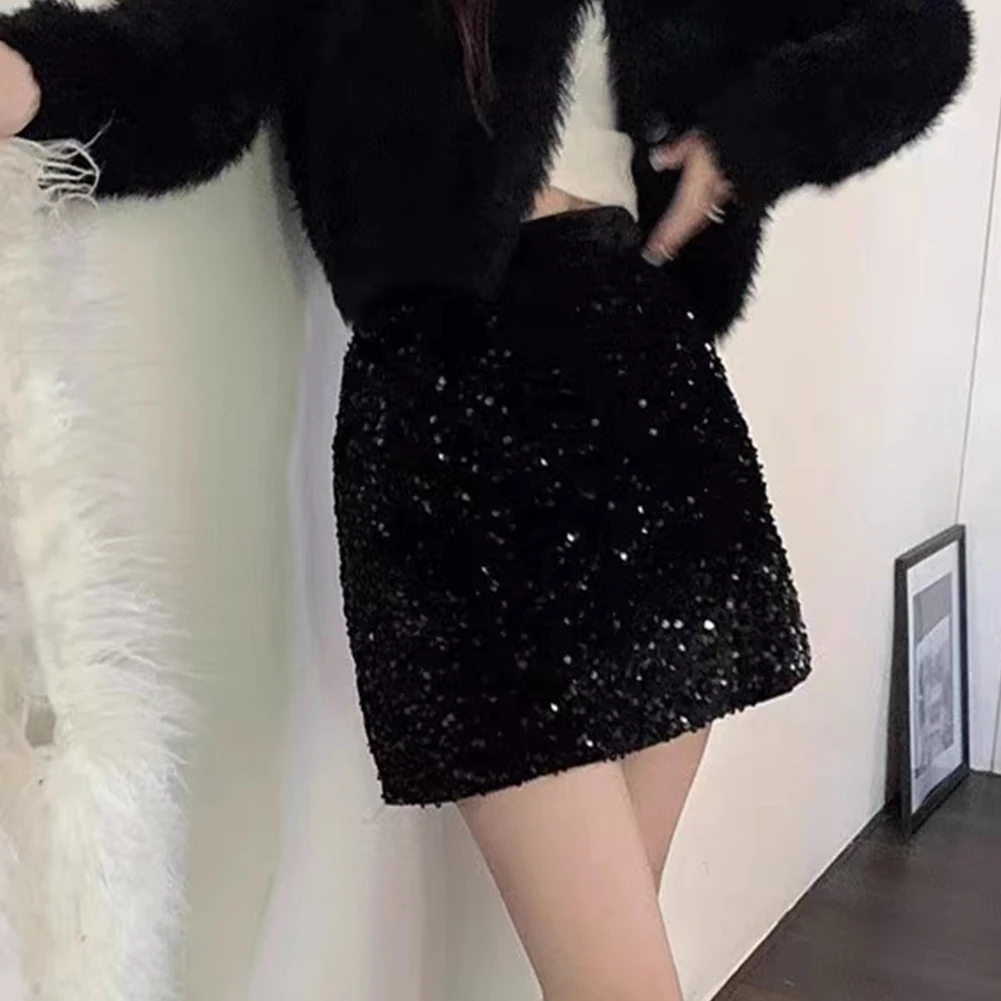 Women's Fashion Sequin Short Skirt Sexy Slim Fit Solid Colour Sequin Short Nightclub Skirt High Waist Versatile Short Half Skirt
Women's Fashion Sequin Short Skirt Sexy Slim Fit Solid Colour Sequin Short Nightclub Skirt High Waist Versatile Short Half Skirt