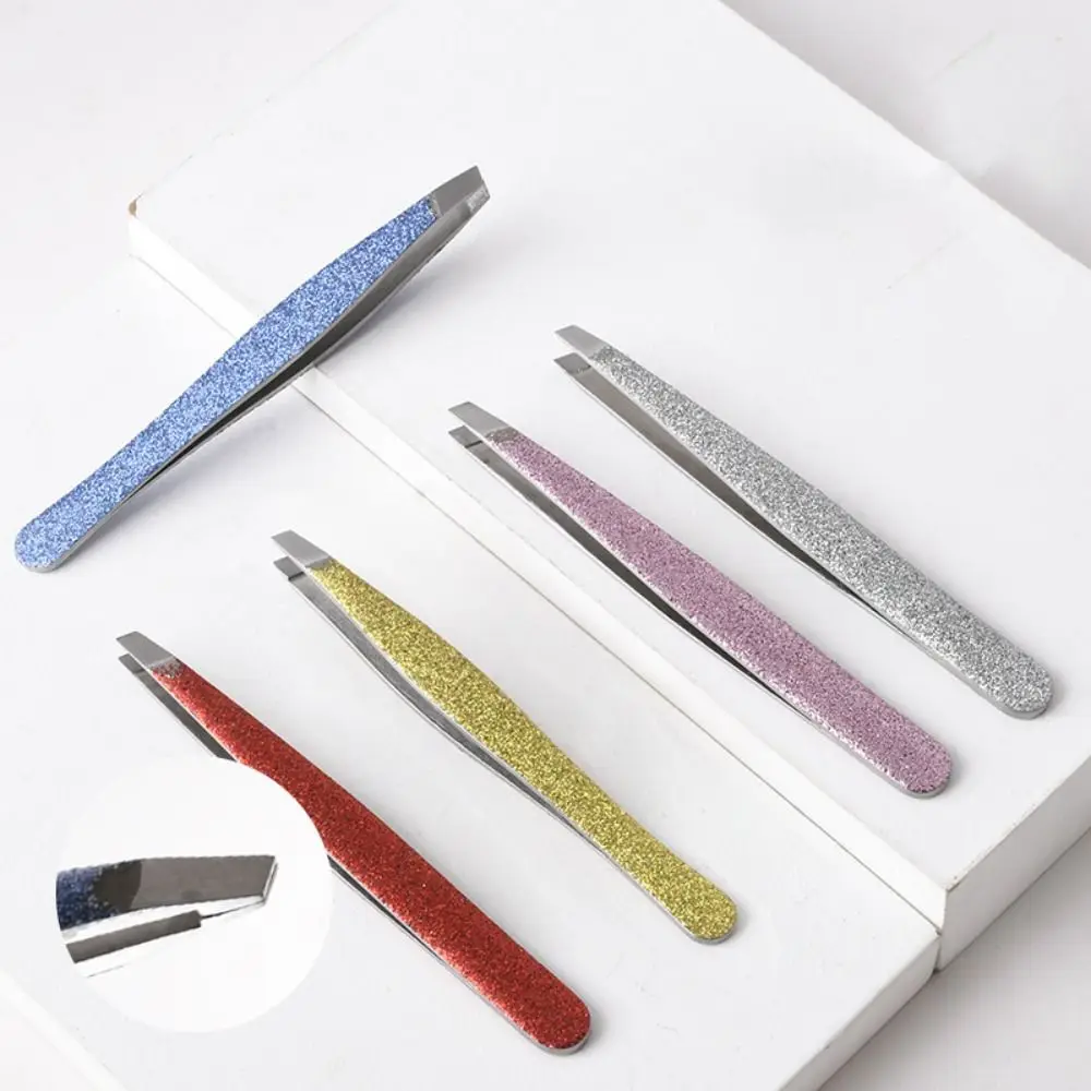 Stainless Steel Tweezers Professional Slant Tip Eyebrow Clip Luxury Glittering Powder Makeup Tools Women Eyebrow Beauty Tool
Stainless Steel Tweezers Professional Slant Tip Eyebrow Clip Luxury Glittering Powder Makeup Tools Women Eyebrow Beauty Tool