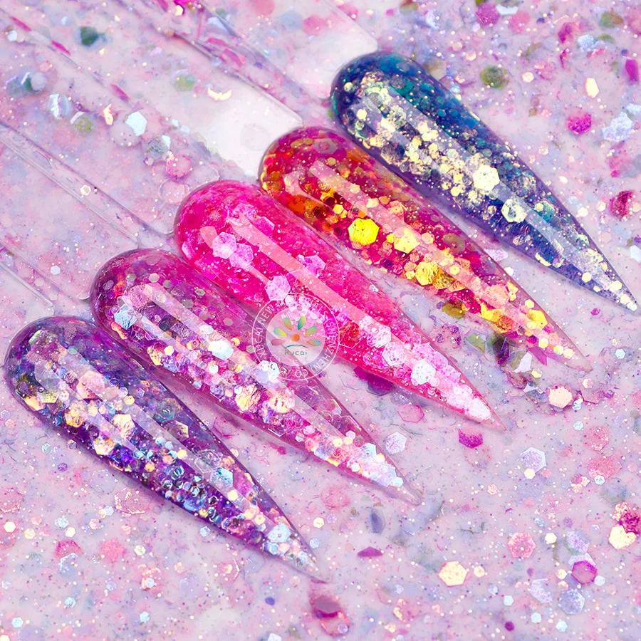 Crystal Powder Mixed Fluorescent Glitter Sequins Three-in-one Dipping Powder Wholesale Dipping Powder Acrylic Nail Powder
Crystal Powder Mixed Fluorescent Glitter Sequins Three-in-one Dipping Powder Wholesale Dipping Powder Acrylic Nail Powder
