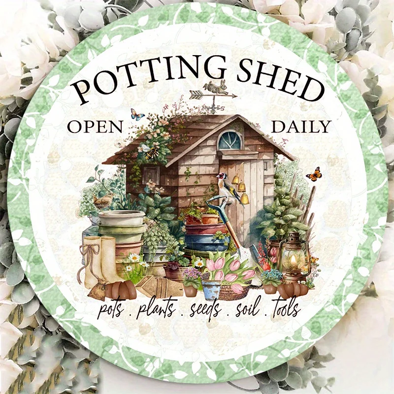 1pc 8x8inch Aluminum Metal Sign Potting Shed Metal Wreath Sign,Door Decor vintage home decor garage room decoration vintage
1pc 8x8inch Aluminum Metal Sign Potting Shed Metal Wreath Sign,Door Decor vintage home decor garage room decoration vintage