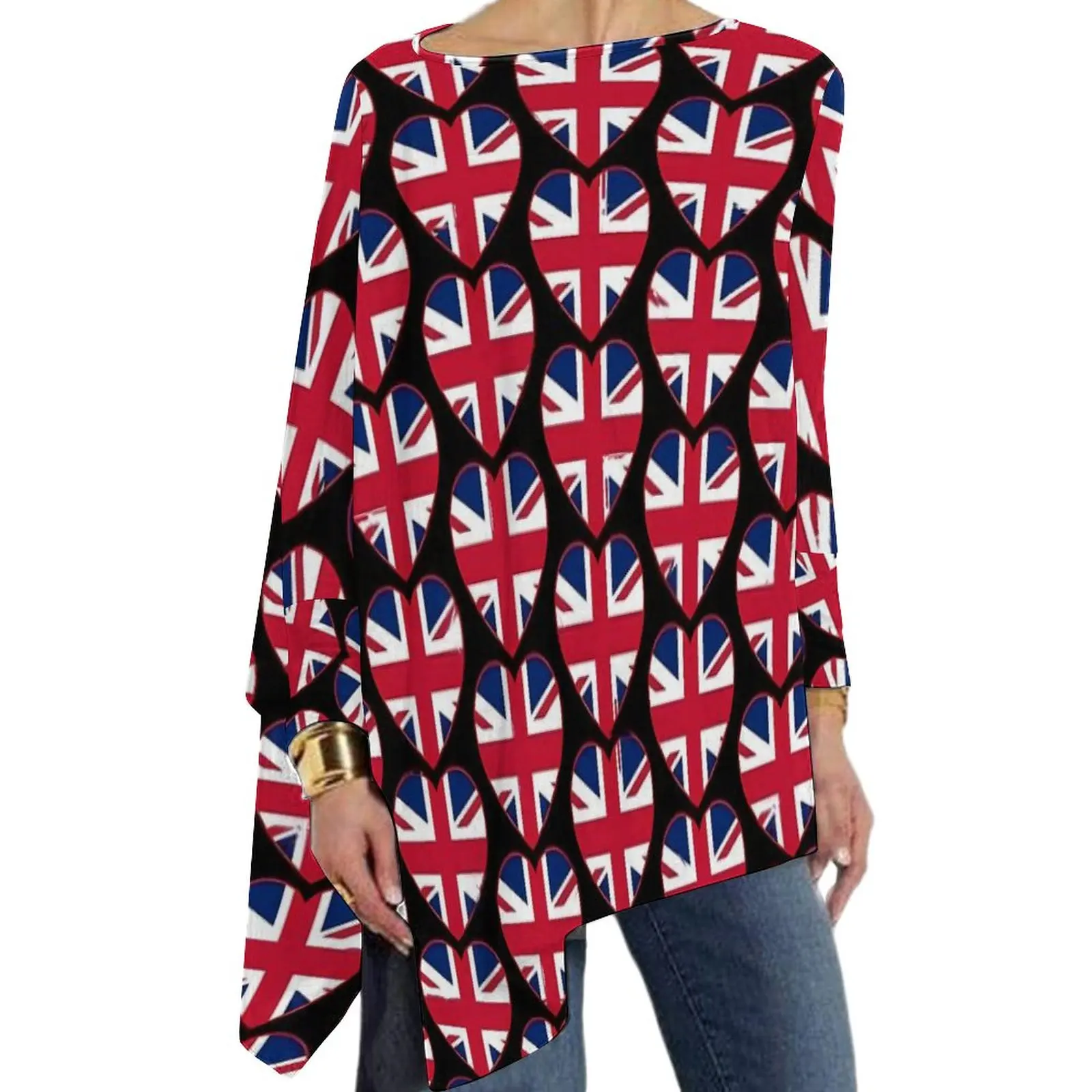 British Flag T-Shirt I LOVE The United Kingdom Modern Long Sleeve T-Shirts Street Wear Oversized Tees Womens Printed Tops Gift
British Flag T-Shirt I LOVE The United Kingdom Modern Long Sleeve T-Shirts Street Wear Oversized Tees Womens Printed Tops Gift