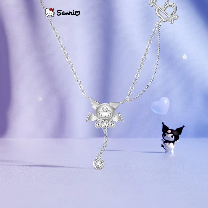 Sanrio Kuromi Sterling Silver Necklace Women's Light Luxury Niche Sweater Chain Valentine's Day Birthday Gift
Sanrio Kuromi Sterling Silver Necklace Women's Light Luxury Niche Sweater Chain Valentine's Day Birthday Gift