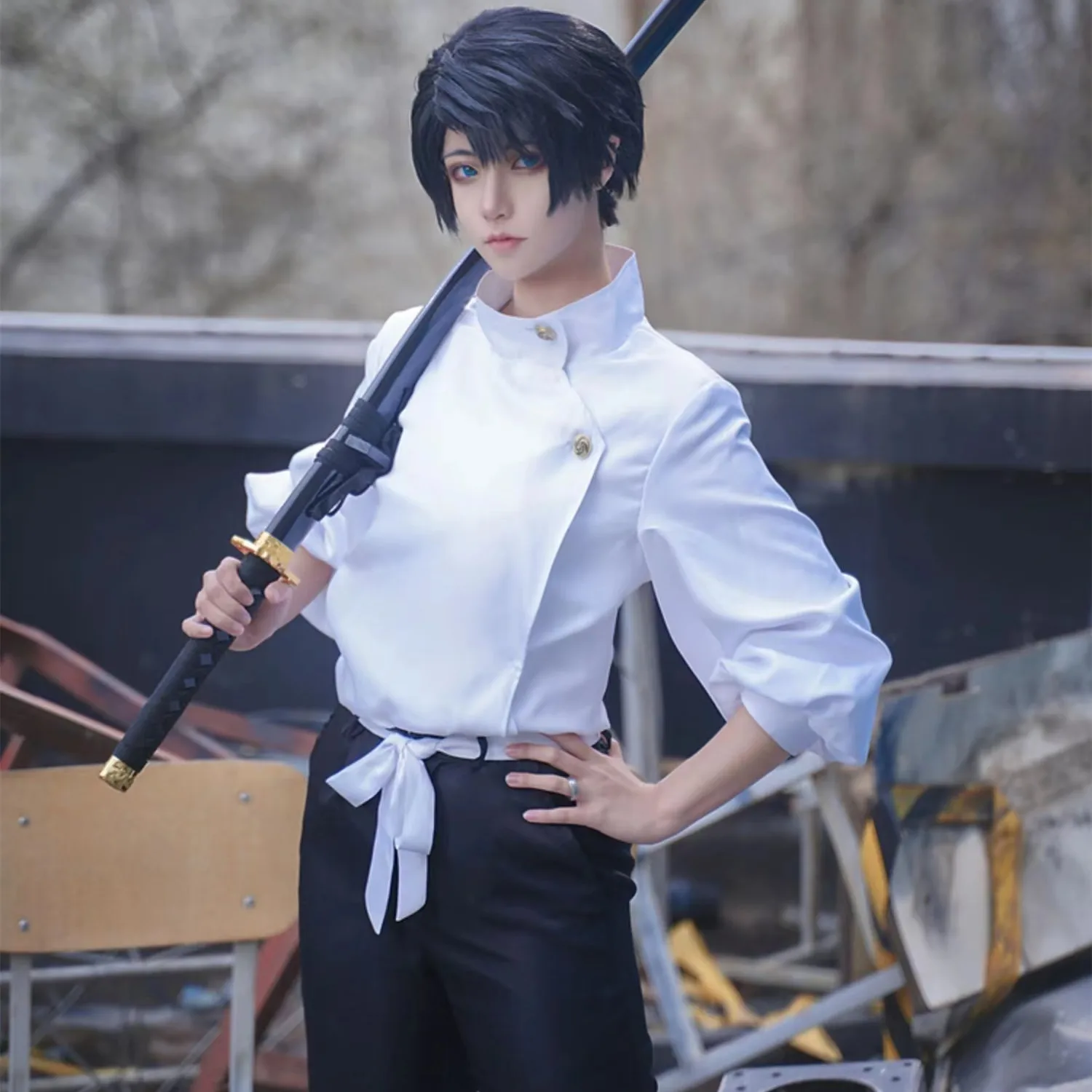 Anime Jujutsu Kaisen RPG Costume Halloween Carnival Party Yuta Okkotsu White Cartoon Uniform Shirt Pants Short Hair Wig Set
Anime Jujutsu Kaisen RPG Costume Halloween Carnival Party Yuta Okkotsu White Cartoon Uniform Shirt Pants Short Hair Wig Set