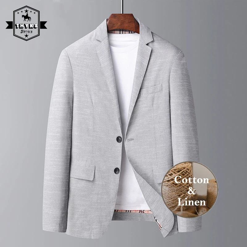 Блейзеры из хлопка и льна для мужчин, приталенные деловые повседневные Костюмные куртки, верхняя одежда, роскошные свадебные пальто, весна и осень
Блейзеры из хлопка и льна для мужчин, приталенные деловые повседневные Костюмные куртки, верхняя одежда, роскошные свадебные пальто, весна и осень
