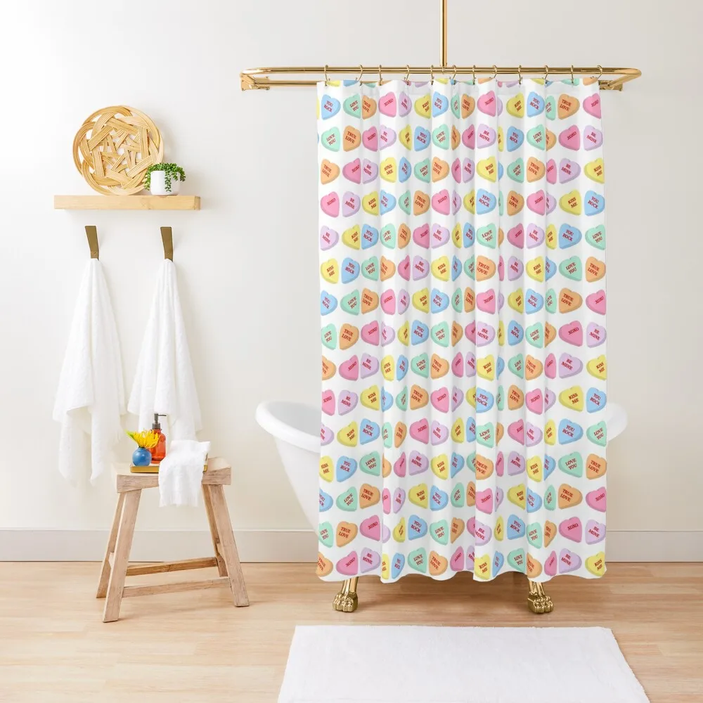 Conversation Hearts Shower Curtain Shower Set For Bathroom Waterproof Shower And Anti-Mold Bathroom Curtain
Conversation Hearts Shower Curtain Shower Set For Bathroom Waterproof Shower And Anti-Mold Bathroom Curtain