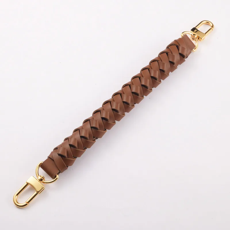 

Soft Leather Handle Braided Strap For Designer Women Handbag Lady Neonoe Bucket Bag Elbow Hand Carry Accessories 8 Colors 31cm