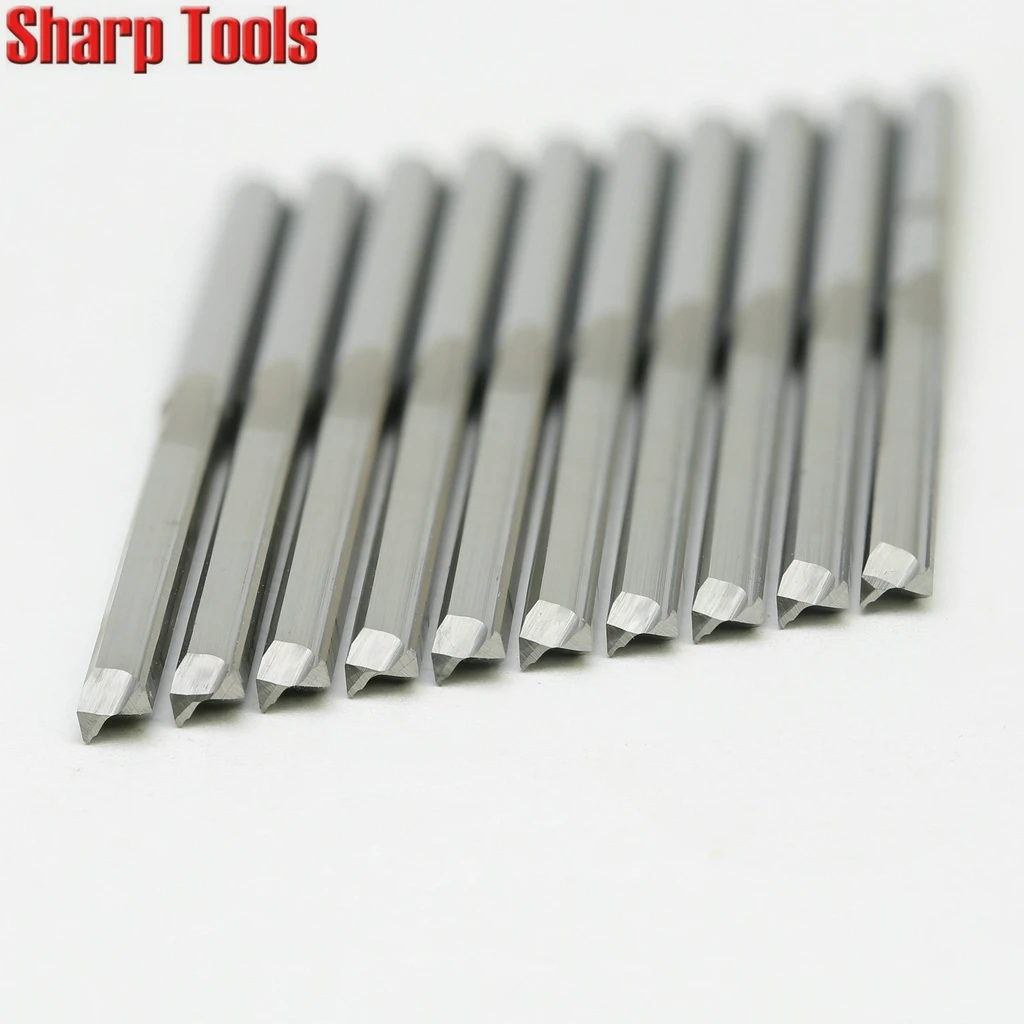 

3.175mm CEL8-52mm 2 Flute Straight Cutting Router Bit Engraving Cutter CNC Wood Milling Tools Solid Tungsten Carbide Endmill Set