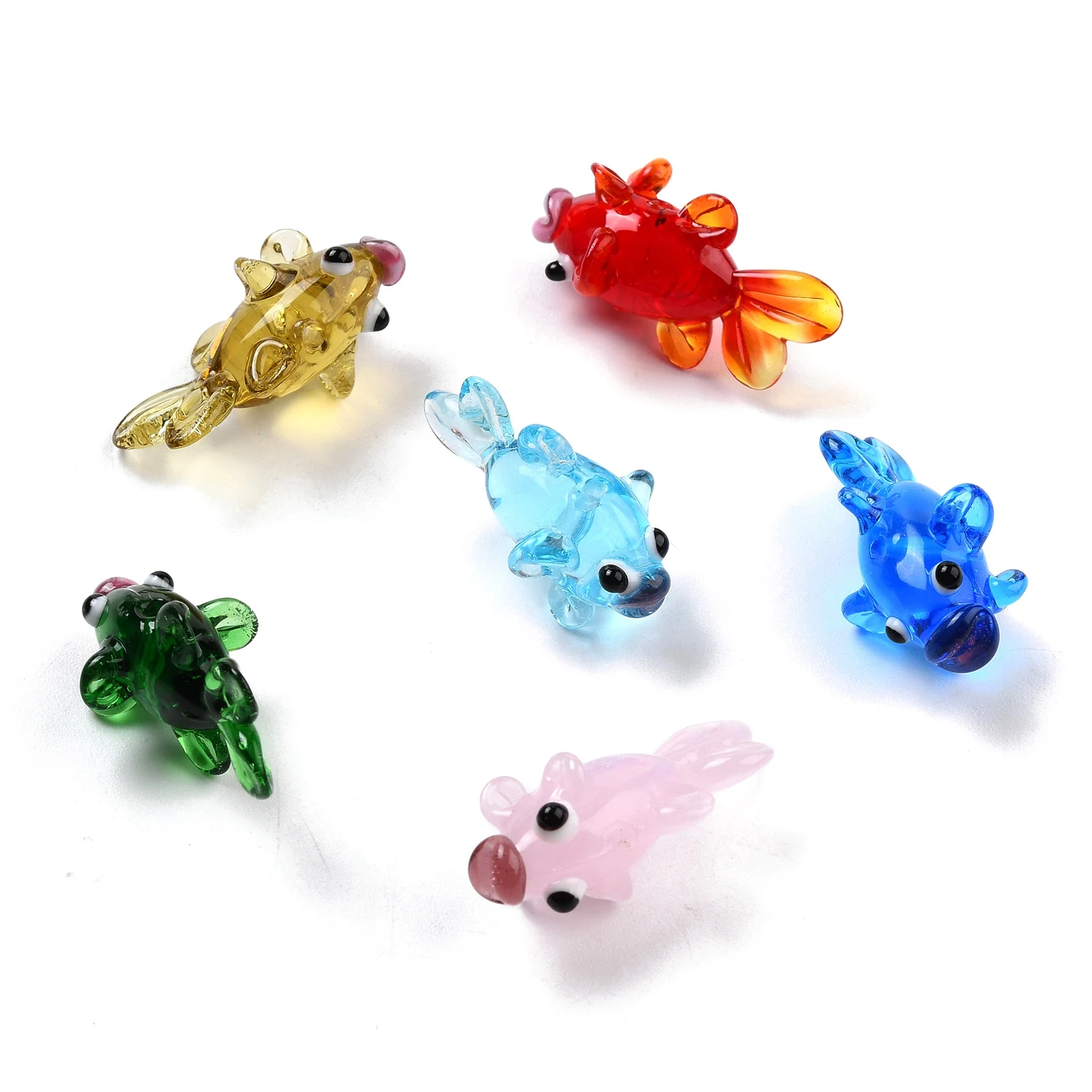 5pcs Handmade Goldfish Lampwork Beads Cute Animal Loose Spacer Beads Charms For Jewelry Making Bracelet Earring DIY Accessories 
5pcs Handmade Goldfish Lampwork Beads Cute Animal Loose Spacer Beads Charms For Jewelry Making Bracelet Earring DIY Accessories
