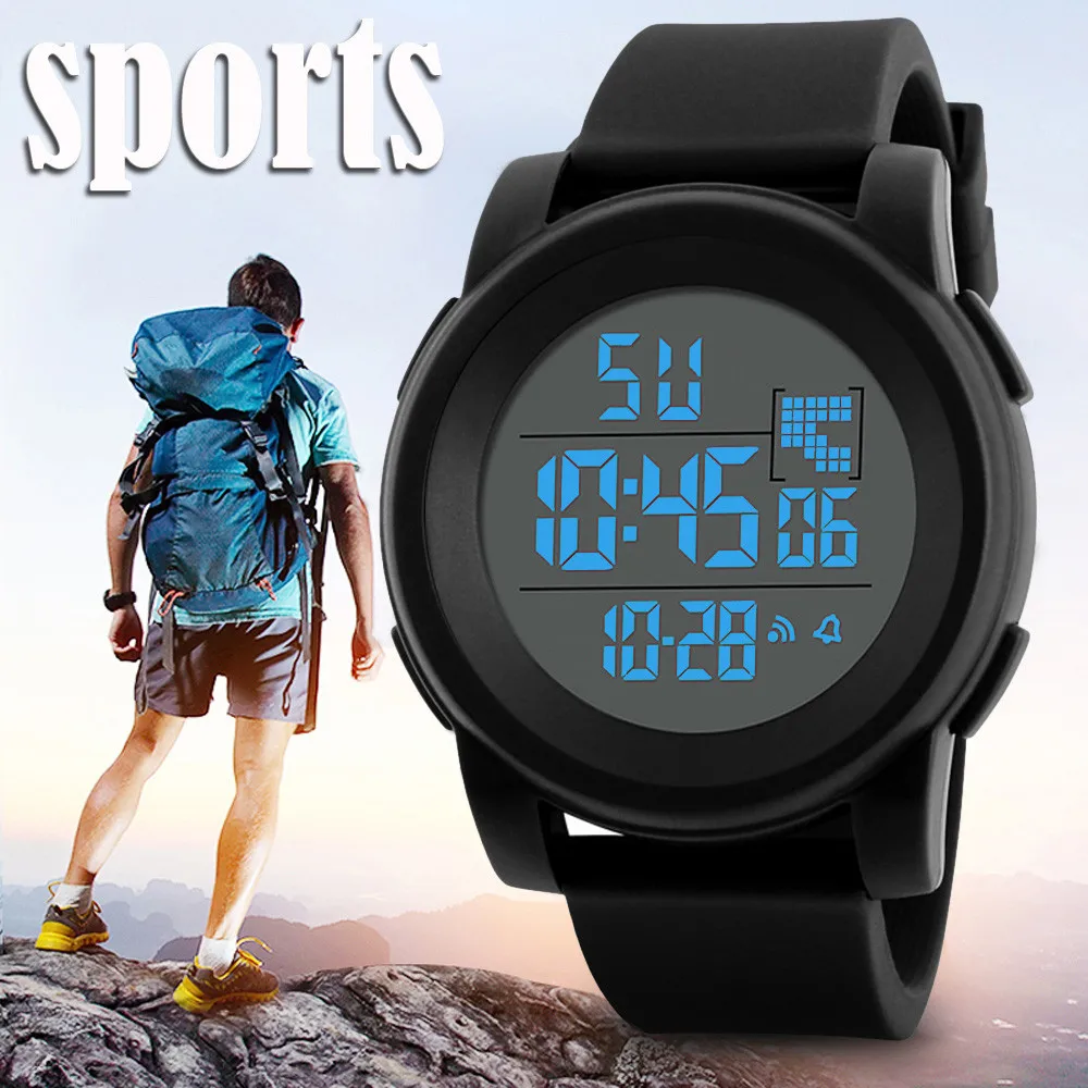 Men Sport Watch Multifunction Military Sports Watch Waterproof Luminous LED Digital Kids Watch Big Dial Student Electronic Watch
Men Sport Watch Multifunction Military Sports Watch Waterproof Luminous LED Digital Kids Watch Big Dial Student Electronic Watch