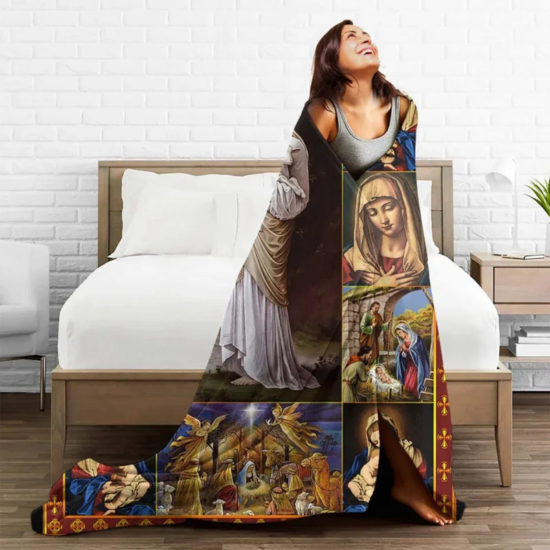 Jesus Virgin Mary Christian Catholic Blanket Fleece Printed Portable Ultra-Soft Throw Blankets for Bedding Outdoor Quilt
Jesus Virgin Mary Christian Catholic Blanket Fleece Printed Portable Ultra-Soft Throw Blankets for Bedding Outdoor Quilt