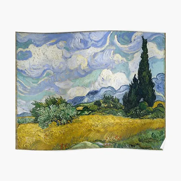 

Картина Винсента Ван Гога пшеничное поле с плакатом Cypr, настенная комната, картина, живопись, домашняя Веселая фотография, современная картина без рамки