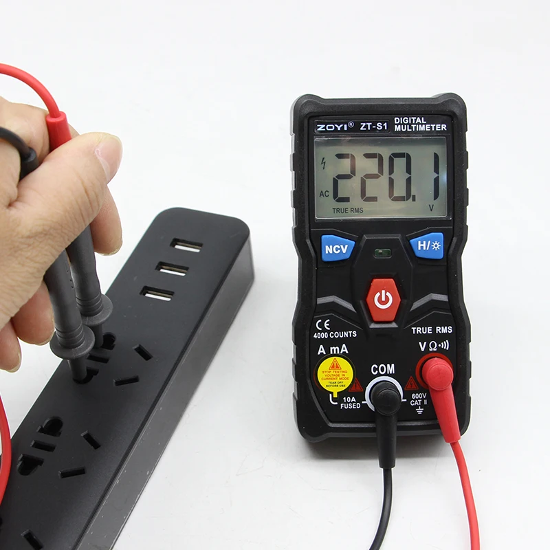 ZOYI ZT-S1 Digital Multimeter Tester Autoranging True Rms Automotriz Mmultimetro with NCV LCD Backlight+Flashlight Like RM403B
ZOYI ZT-S1 Digital Multimeter Tester Autoranging True Rms Automotriz Mmultimetro with NCV LCD Backlight+Flashlight Like RM403B