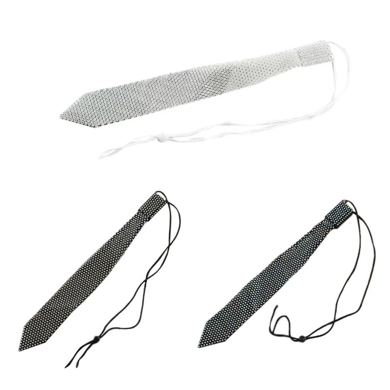 Gothic Necktie Collarbone Necklace for Women Men Elegant Adjustable Neck Ties Nightclub Party Accessories
Gothic Necktie Collarbone Necklace for Women Men Elegant Adjustable Neck Ties Nightclub Party Accessories