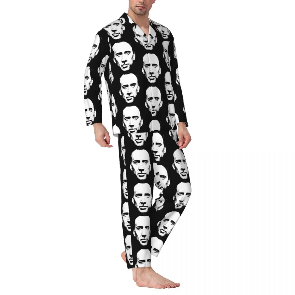 Nicolas Cage Portrait Pajamas Man Actor Warm Night Sleepwear Autumn 2 Pieces Casual Oversized Design Pajama Sets
Nicolas Cage Portrait Pajamas Man Actor Warm Night Sleepwear Autumn 2 Pieces Casual Oversized Design Pajama Sets