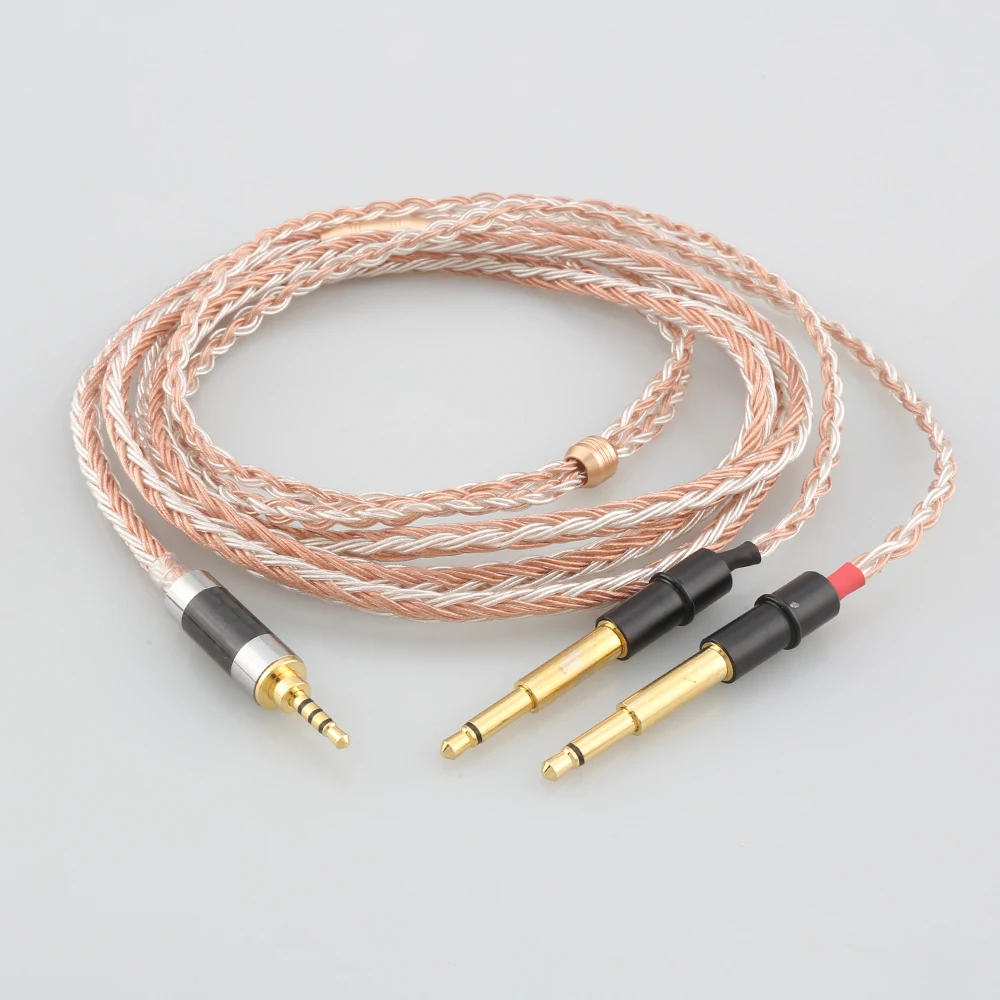 

HiFi 2.5mm/3.5mm/4.4mm XLR 16 Core OCC Silver Plated Mixed Earphone Cable For Meze 99 Classics NEO NOIR Headset Headphone