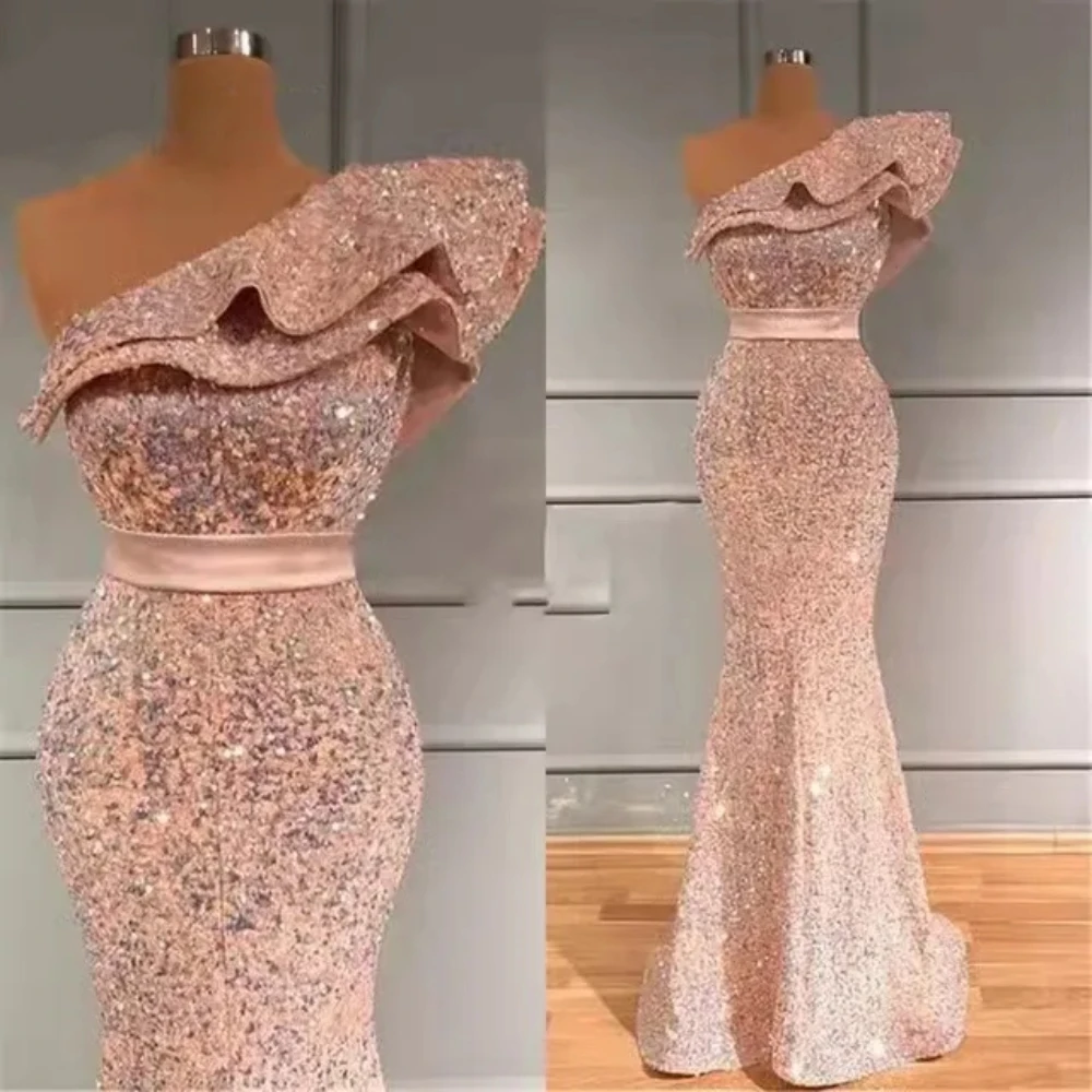 Sparkling glamorous mermaid sexy off-the-shoulder bag hip Luxury women's Evening dress Party Dance skirt Cocktail custom gown
Sparkling glamorous mermaid sexy off-the-shoulder bag hip Luxury women's Evening dress Party Dance skirt Cocktail custom gown