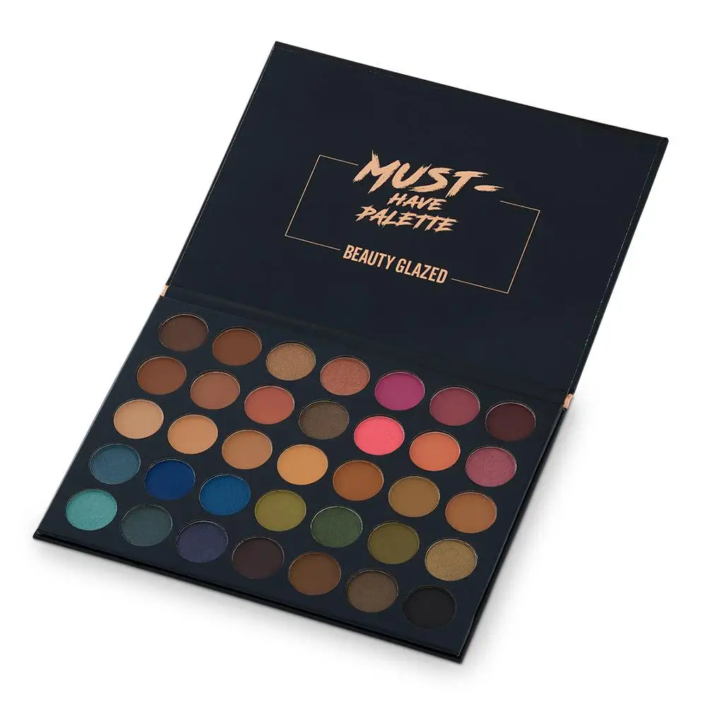 

Beauty Glazed Professional 35 Colors Shimmer Matte Eyeshadows Highlight Eye Shadow Palette Blush Powder Makeup Cosmetic TSLM2