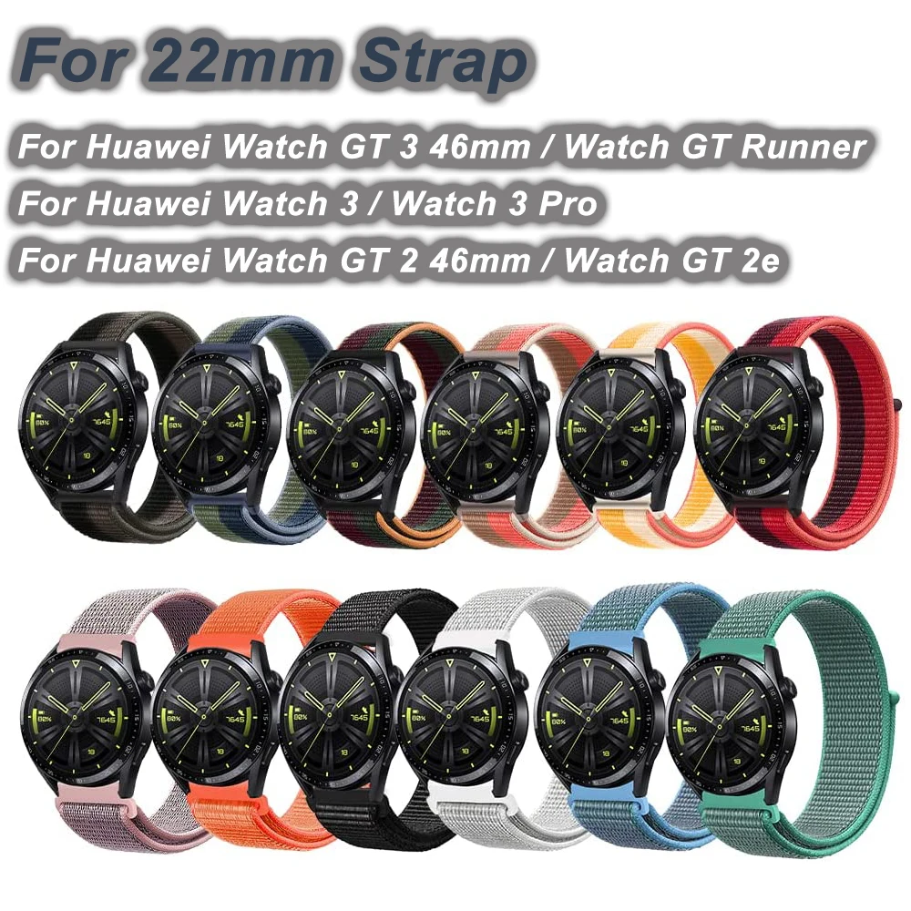 Ремешок нейлоновый для Huawei Watch GT Runner, регулируемый Воздухопроницаемый браслет для часов Huawei Watch GT 3 46 мм, на липучке, 22 мм
Ремешок нейлоновый для Huawei Watch GT Runner, регулируемый Воздухопроницаемый браслет для часов Huawei Watch GT 3 46 мм, на липучке, 22 мм