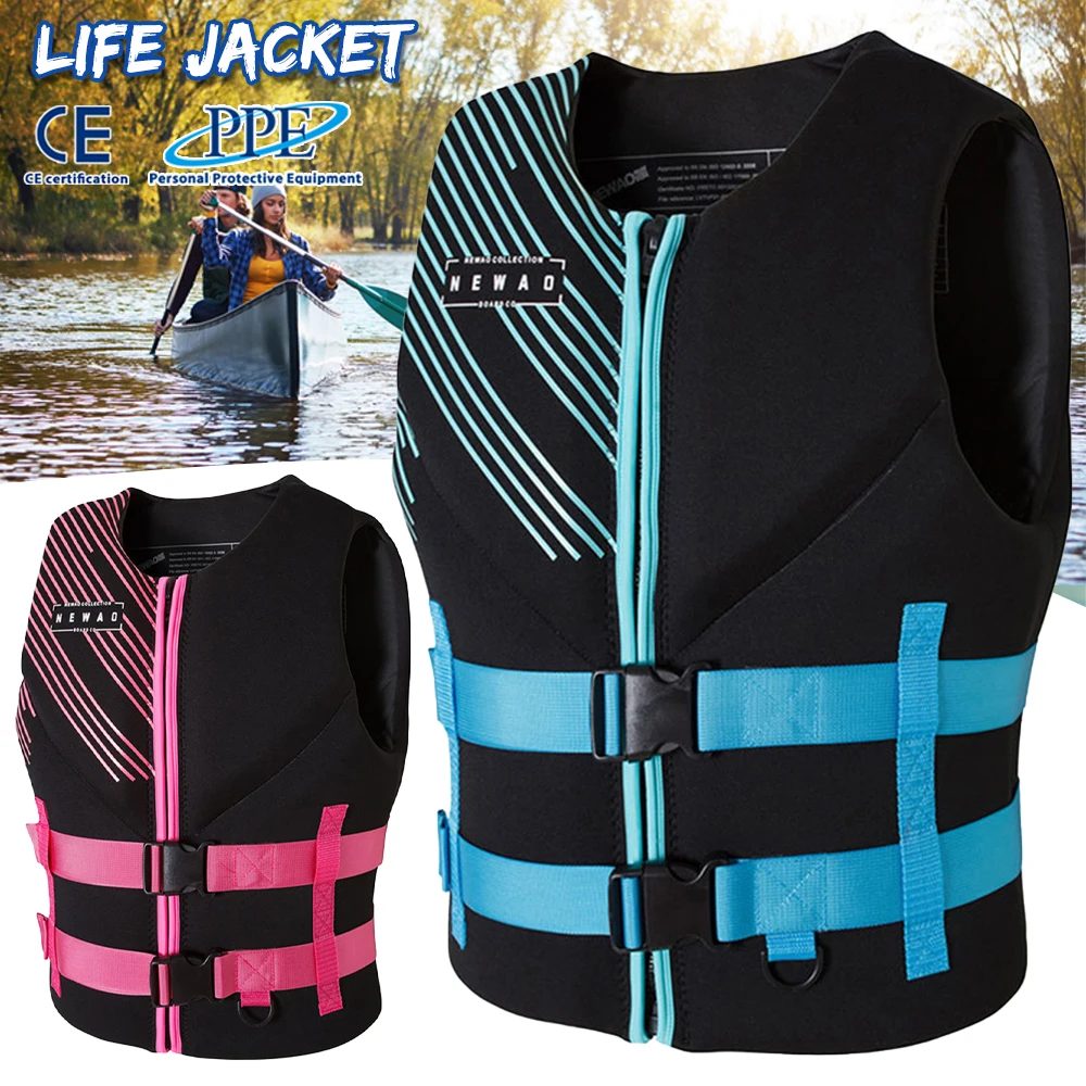 

Life Vest Adults Surf Vest Kayak Wakeboard Motorboats Raft Rescue Boat Ski Water Sports Swimming Drifting Rescue Life Jacket