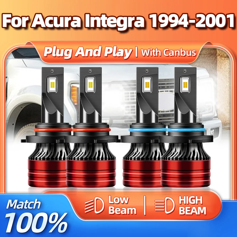 

240 лм, Canbus светодиодный, лампа для фар, 6000 Вт, автомобильная лампа светильник 12 В, турболампа 1994 K для Acura Integra 1995, 1996, 1997, 1998, 1999, 2000, 2001,