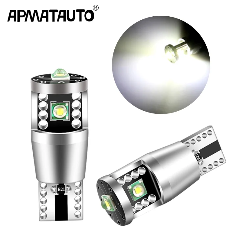 

2x T10 W5W 15W Cree Chip XP-E CANBUS NO ERROR White LED Upgrade DRL Backup Reverse Map Dome Light Sourcing For VW Audi BMW Benz