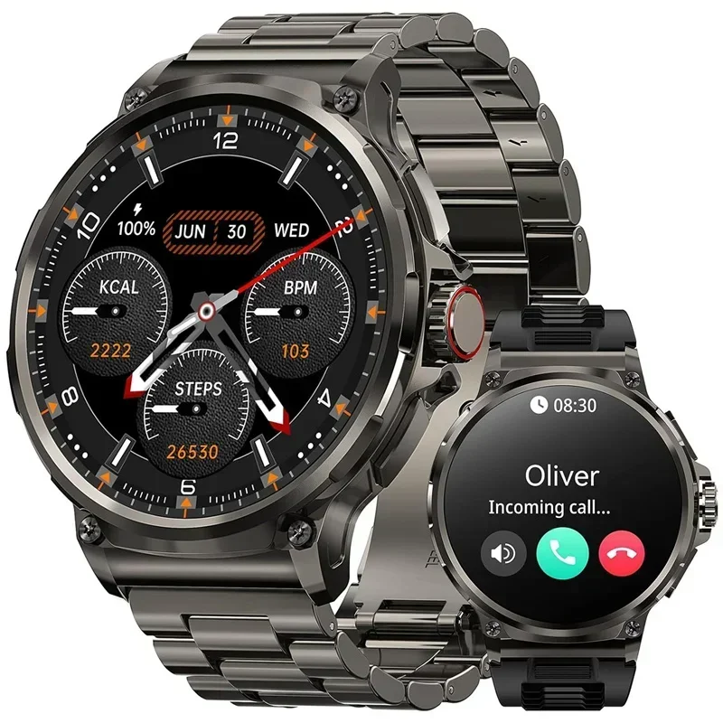 

Montre intelligente d'appel Bluetooth V69 pour hommes, grand écran 1.85 ", tracker de fitness sportif, fréquence cardiaque,