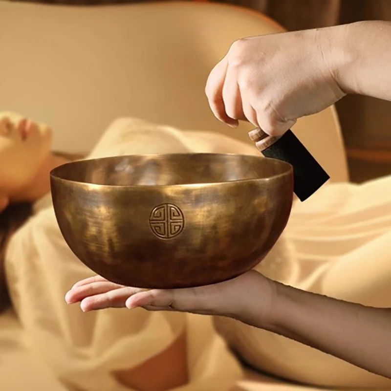 Singing Chanting Handmade Buddha Sound Bowl Yoga Meditation Nepal Bowl Brass Chime Handicraft Music Therapy Singing Bowl
Singing Chanting Handmade Buddha Sound Bowl Yoga Meditation Nepal Bowl Brass Chime Handicraft Music Therapy Singing Bowl