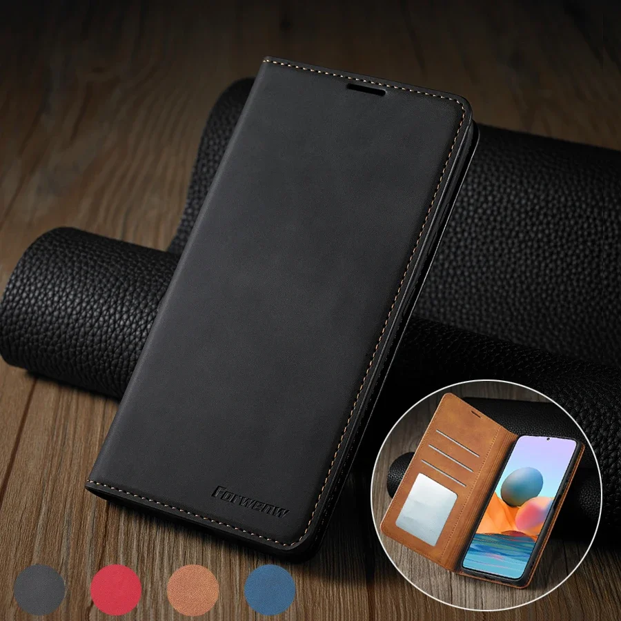 

Wallet Magnetic Leather Case For Xiaomi Redmi 13C 12 12C 10C 9 9A 9C 9T Note 12 12S 12 Pro Plus 11S 11 10 10S 9 9S 8 8T Cover