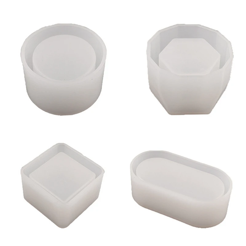 4Pcs DIY Storage Box Mold Crystal Epoxy Flower Pot Mold Succulent Hexagon Round Square Jewelry Box Silicone Resin Mold
4Pcs DIY Storage Box Mold Crystal Epoxy Flower Pot Mold Succulent Hexagon Round Square Jewelry Box Silicone Resin Mold
