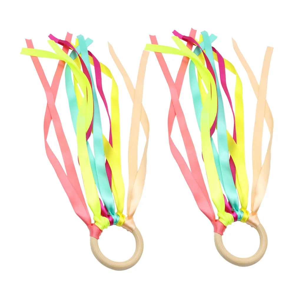 2PCS Kids Dancing Streamers 25CM Colorful Cheerleading Bell Prop Wooden Round Handle Dance Ribbon for Kids Stage
2PCS Kids Dancing Streamers 25CM Colorful Cheerleading Bell Prop Wooden Round Handle Dance Ribbon for Kids Stage