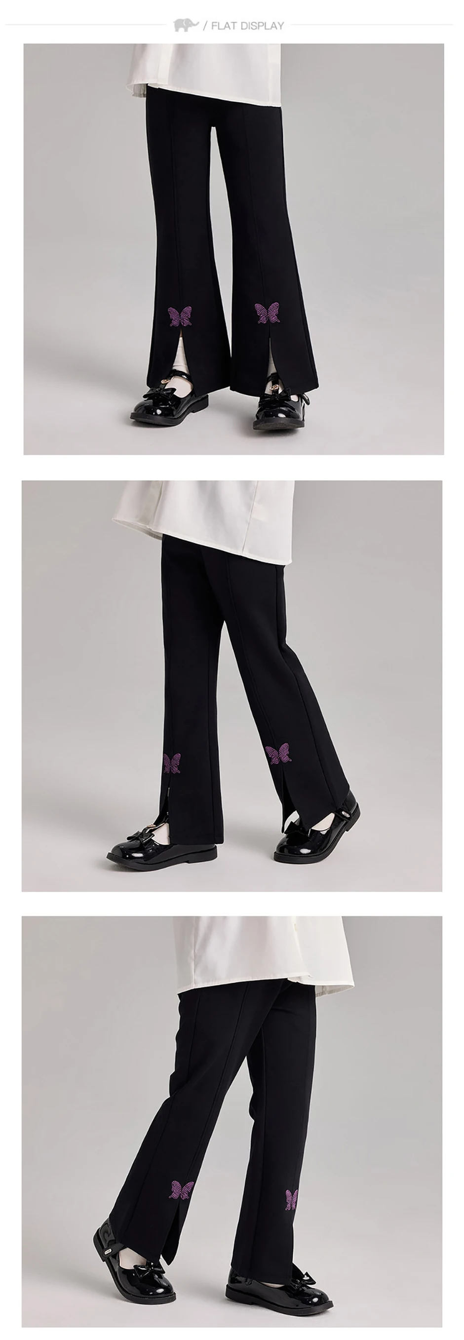 بنطلون ديف بيلا الربيعي للفتيات مع تطريز، جينز كاجوال عصري بخصر مطاطي وقصة واسعة من الأسفل، بنطلون رسمي للحفلات للأطفال DK1261146 بنطلون ديف بيلا الربيعي للفتيات مع تطريز، جينز كاجوال عصري بخصر مطاطي وقصة واسعة من الأسفل، بنطلون رسمي للحفلات للأطفال DK1261146