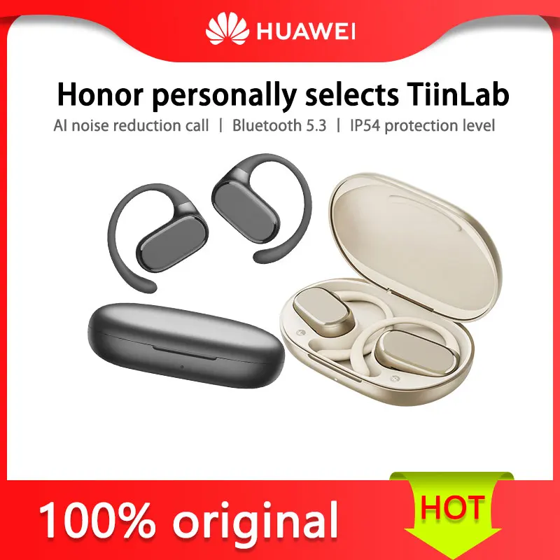 

Honor personally selected TiinLab open earphones AI noise reduction call Bluetooth 5.3