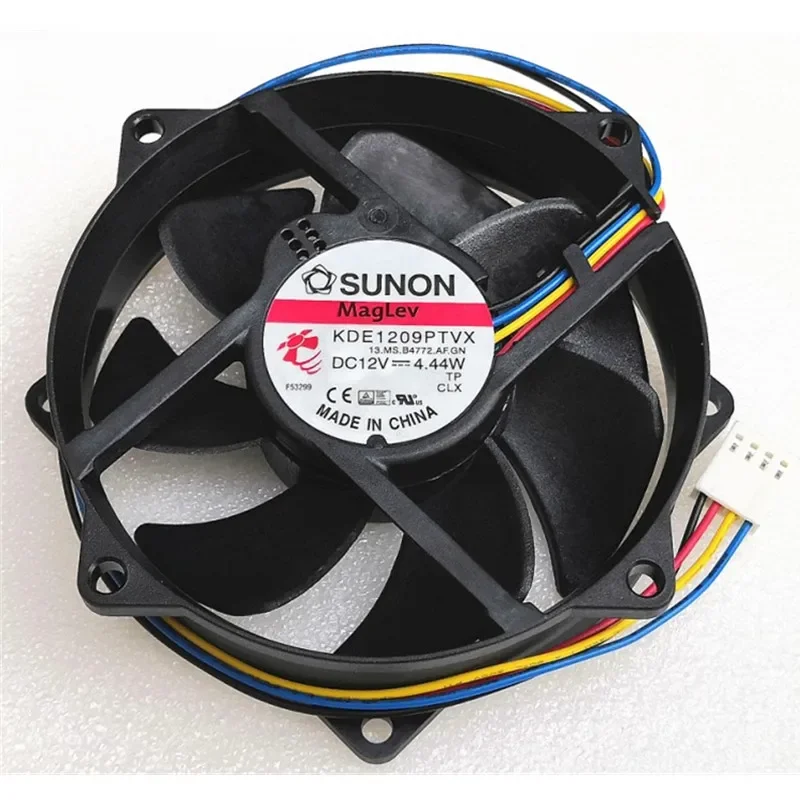 

New Original SUNON KDE1209PTVX 9025 9225 90MM 90*90*25mm 92*92*25 MM Circular Fan For CPU Cooling Fan 12V 0.37A With PWM 4pin