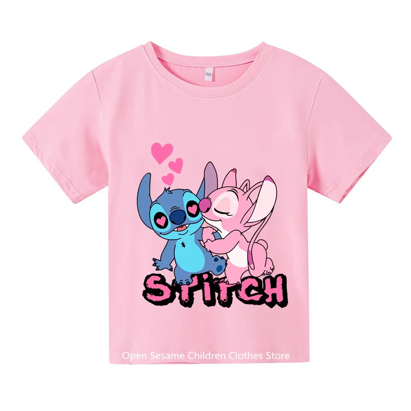 2024 New Anime Kawaii Stitch Kids T-shirt Student Boys Kids Summer Fashion Casual Girls Crewneck T-shirt Short sleeve 1-14
2024 New Anime Kawaii Stitch Kids T-shirt Student Boys Kids Summer Fashion Casual Girls Crewneck T-shirt Short sleeve 1-14